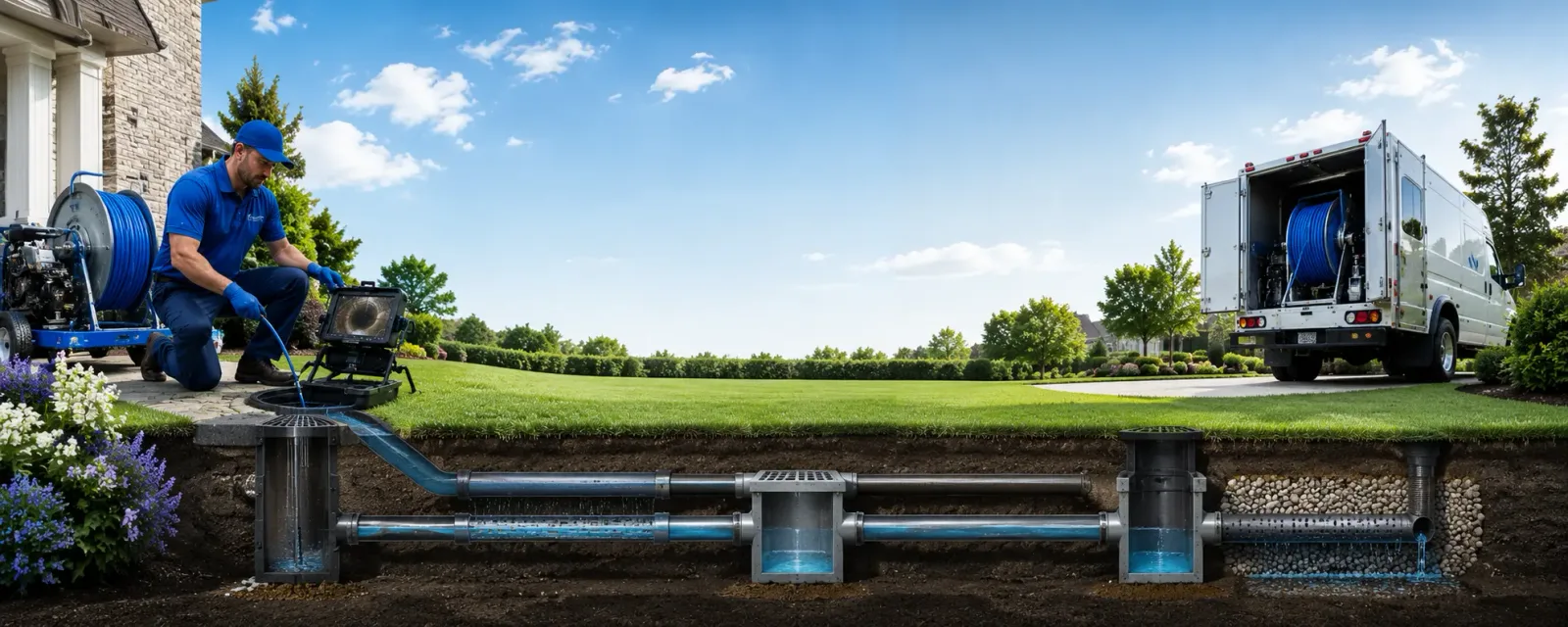 Outdoor drain cleaning information for Brandon, MS